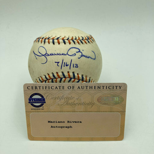 Mariano Rivera Signed Game Used 2013 All Star Game Baseball With Steiner COA