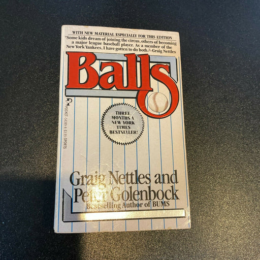 Graig Nettles Signed Autographed "Balls" Baseball Book