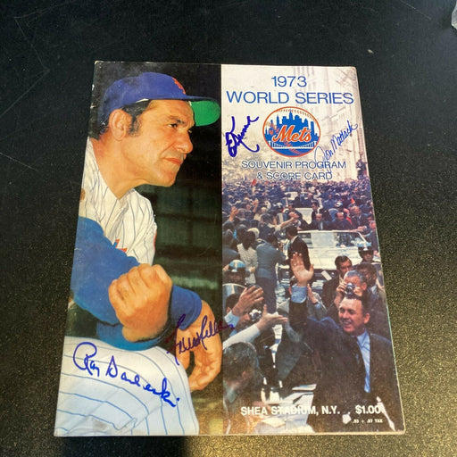 Ed Kranepool New York Mets Signed Autographed Vintage 1973 World Series Program