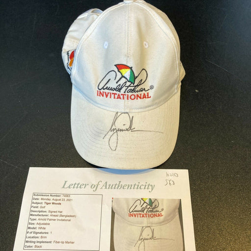 Tiger Woods Signed Arnold Palmer Invitational PGA Golf Hat With JSA COA