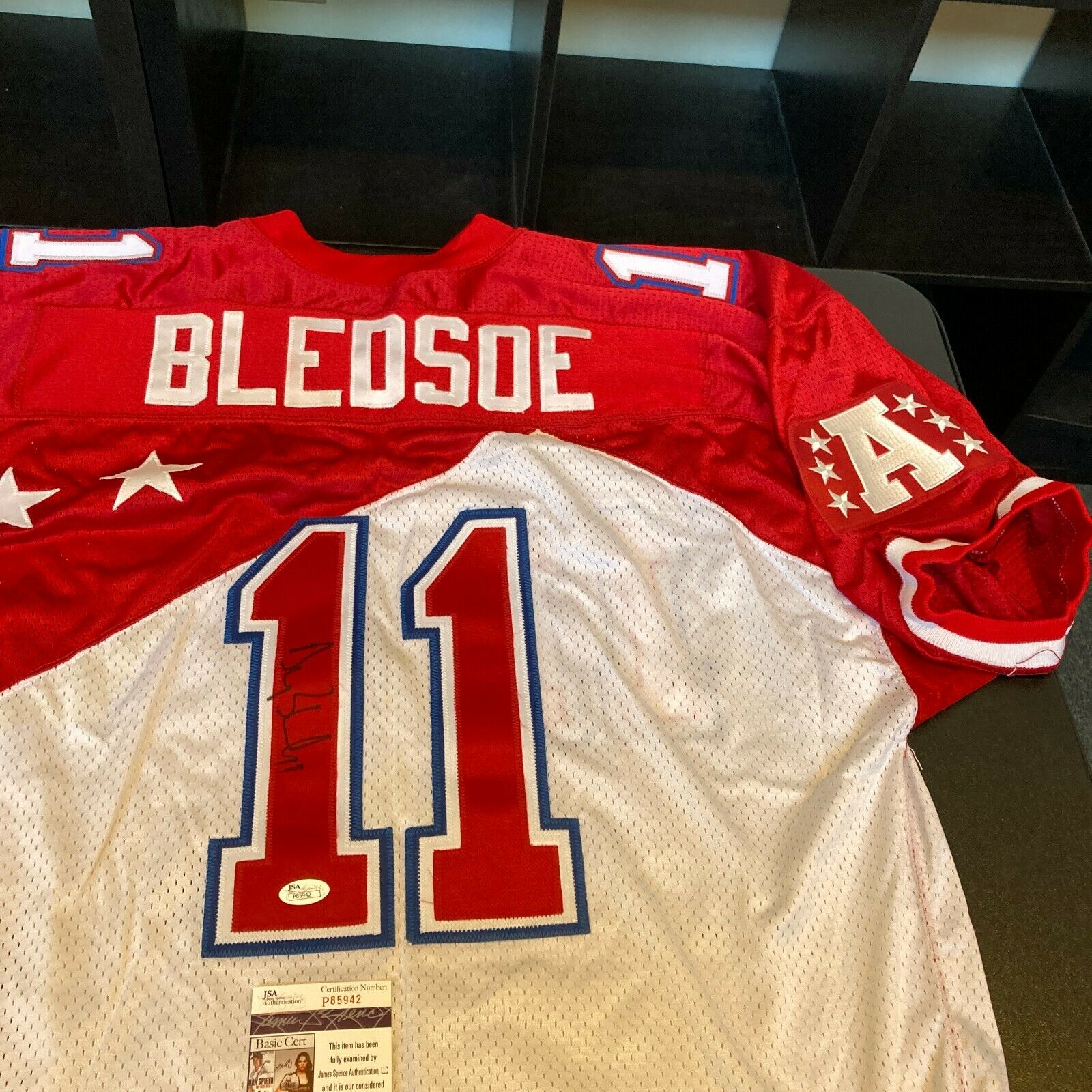 Rare Drew Bledsoe Signed Authentic Game Model 1997 Pro Bowl Wilson Jersey  JSA