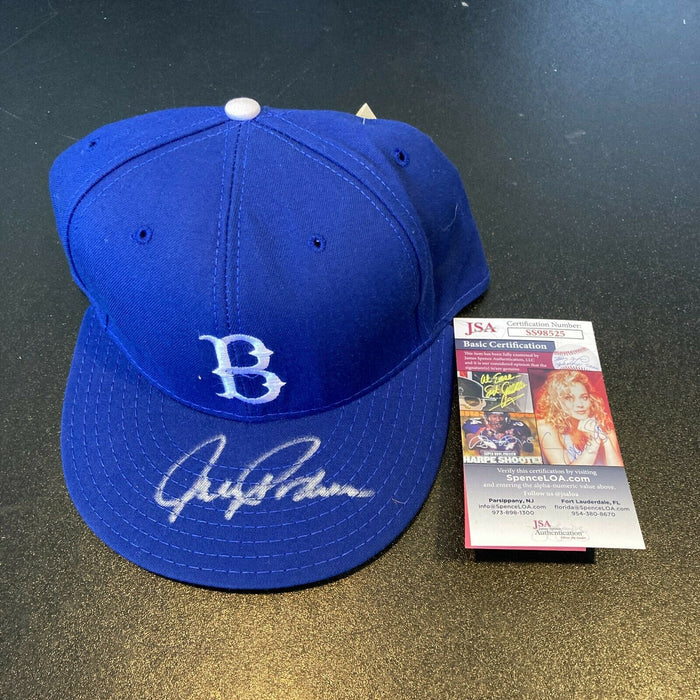 Johnny Podres Signed Authentic Brooklyn Dodgers Game Model Hat JSA COA