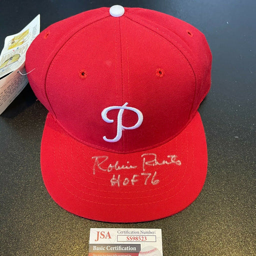 Robin Roberts HOF 1976 Signed Inscribed Philadelphia Phillies Hat JSA COA