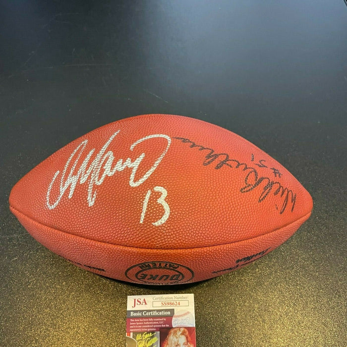 Dan Marino Gale Sayers Dick Butkus Signed Wilson NFL Football JSA COA