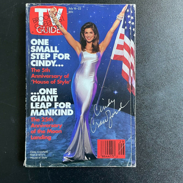 Cindy Crawford Signed Autographed Magazine Movie Star