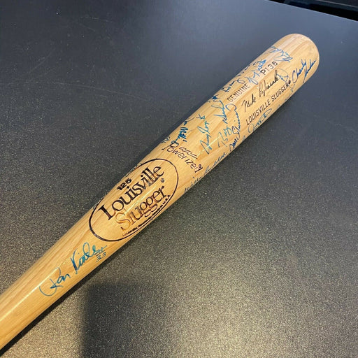 1987 New York Yankees Team Signed Game Model Bat With Don Mattingly