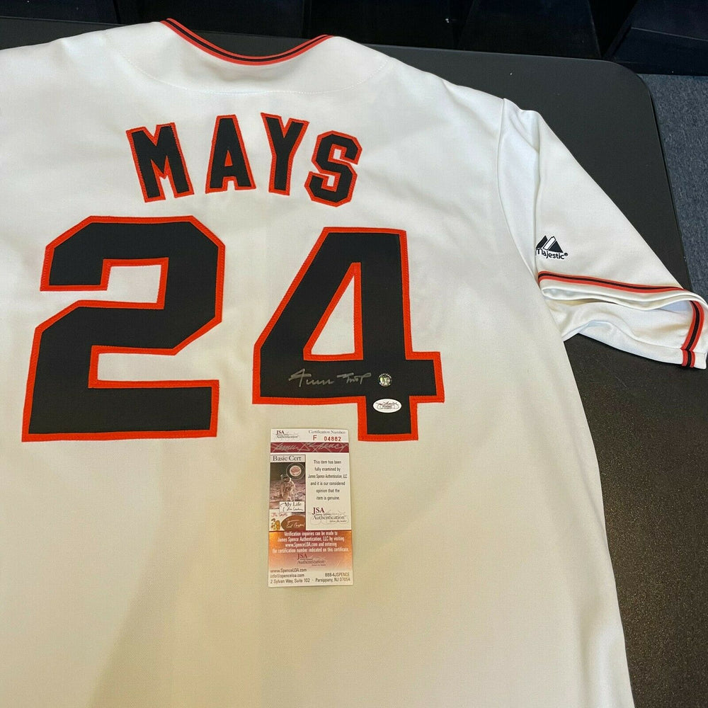 Willie Mays Signed Authentic San Francisco Giants Jersey With JSA COA —  Showpieces Sports