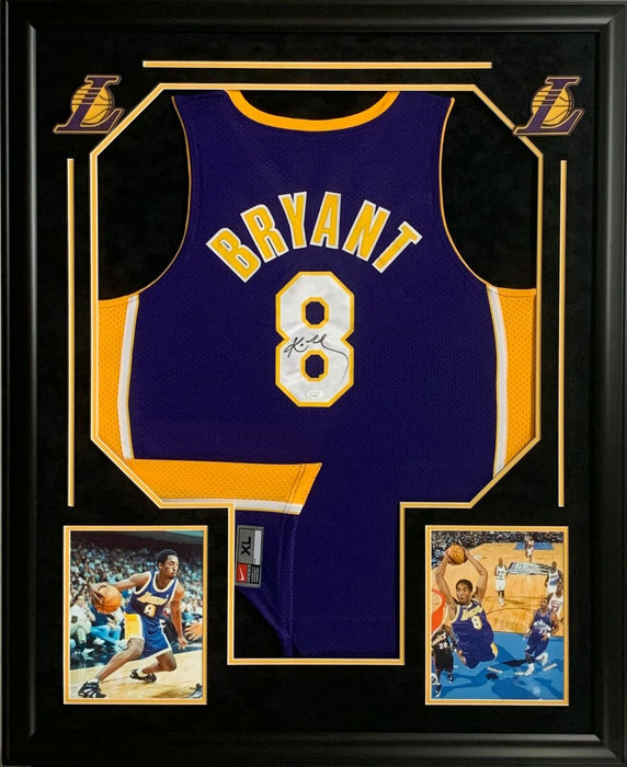 Kobe Bryant Signed Authentic Nike Los Angeles Lakers Game Jersey JSA COA Framed