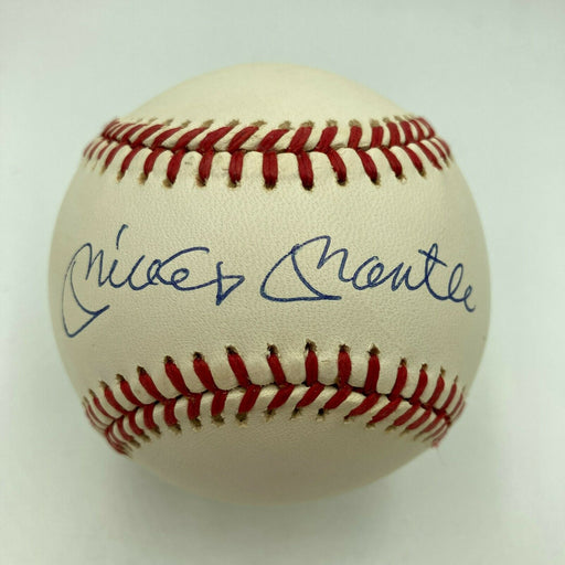 Mint Mickey Mantle Signed Official American League Baseball With JSA COA