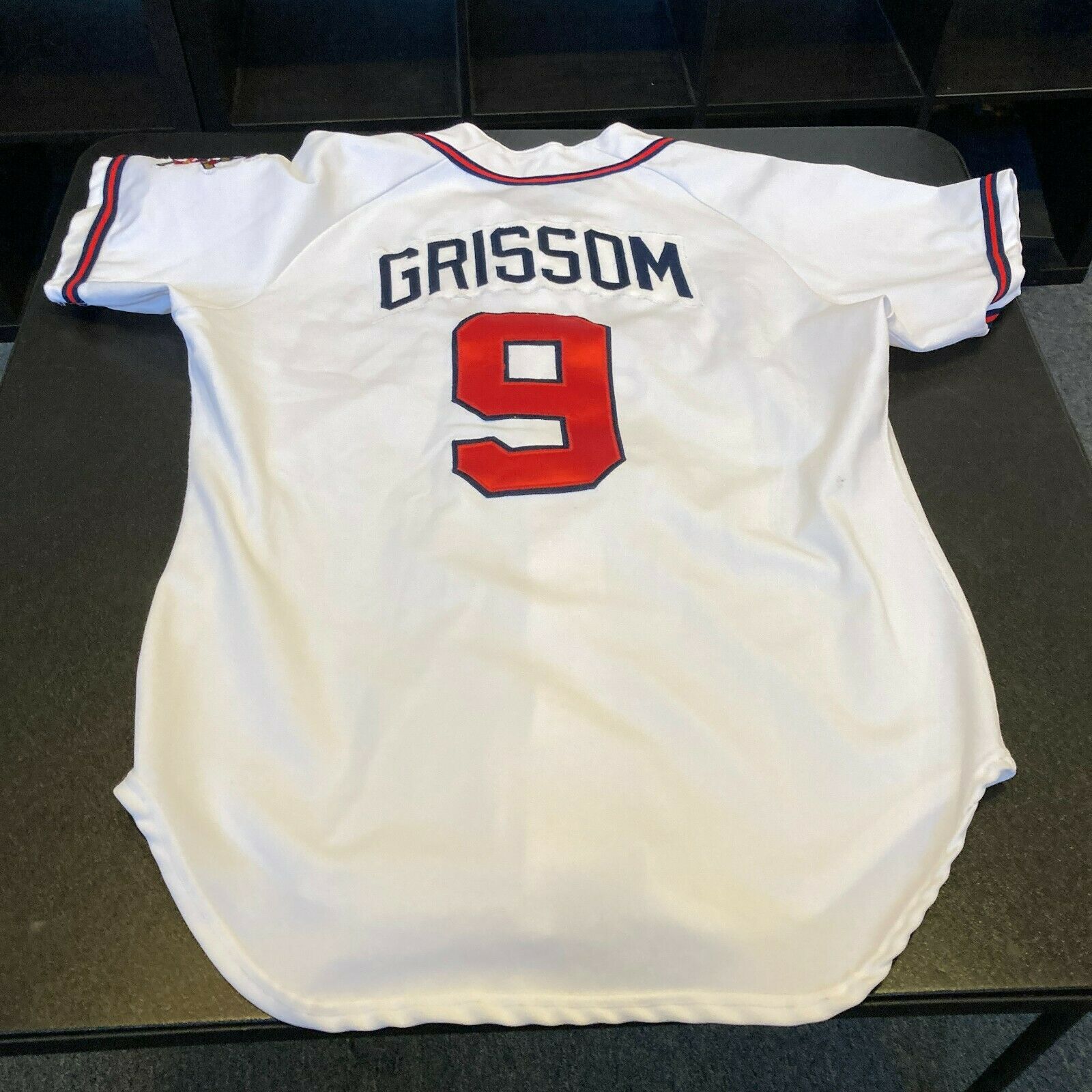 Marquis Grissom Game Used 1995 Atlanta Braves Wilson Jersey — Showpieces  Sports
