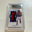 2018 Panini Flawless Warrick Dunn Game Used Jersey Patch #5/5 BGS 9 MINT