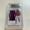 2018 Panini Flawless Warrick Dunn Game Used Jersey Patch #5/5 BGS 9 MINT