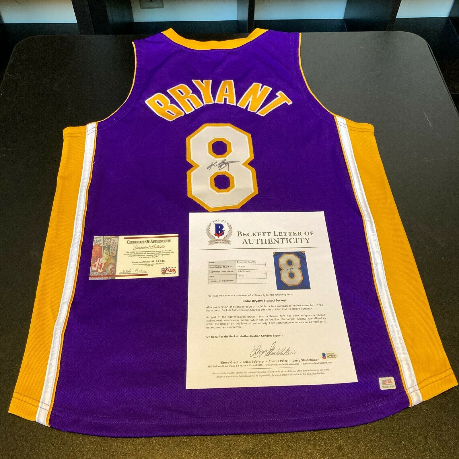 Kobe Bryant Autographed Original La Lakers Jersey - Ace Rare Collectibles