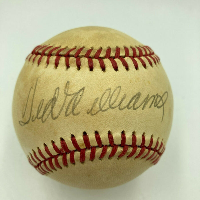 Ted Williams Signed Official American League Baseball With PSA DNA COA