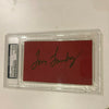 Tom Landry Signed Autographed Index Card PSA DNA COA Dallas Cowboys
