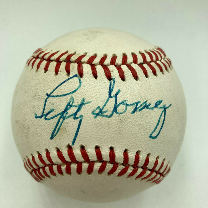 Lefty Gomez Signed Official American League Baseball With PSA DNA COA