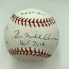 Tom Glavine Signed Heavily Inscribed Stat MLB Baseball With JSA COA