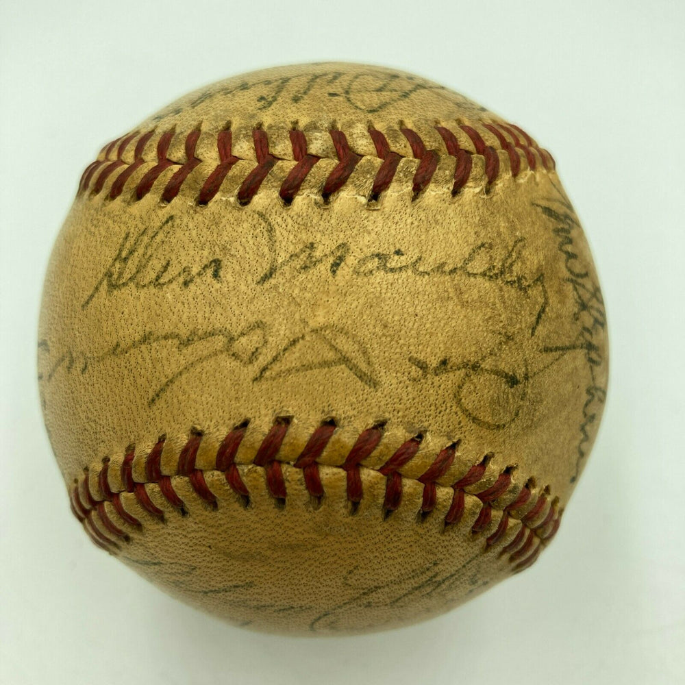 1947 St. Louis Browns Team Signed Official American League Harridge Baseball