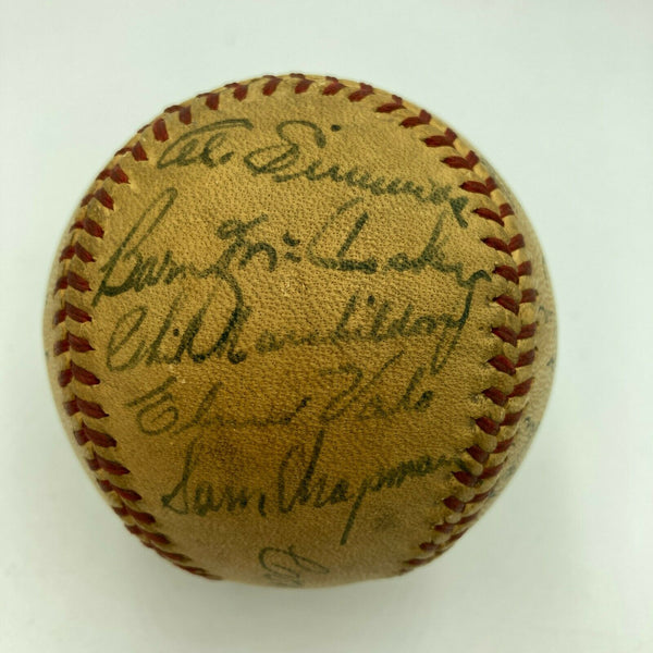 Al Simmons & Connie Mack 1940 Philadelphia Athletics Team Signed AL Baseball