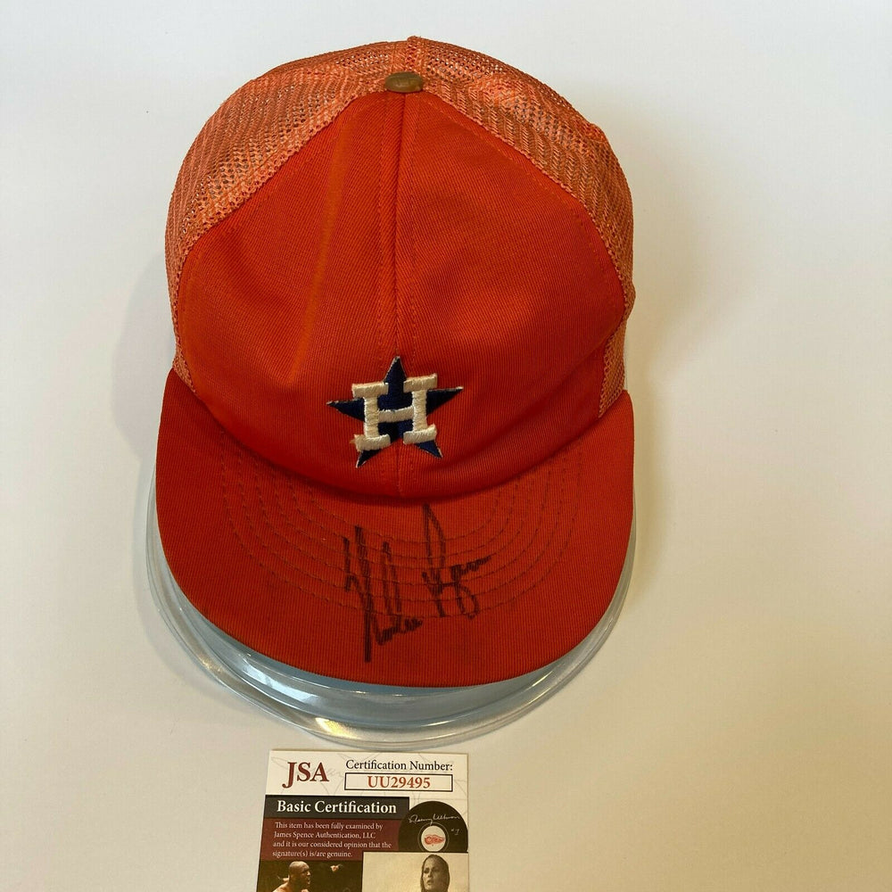 Nolan Ryan Signed Vintage 1970's Houston Astros Baseball Hat Cap With —  Showpieces Sports