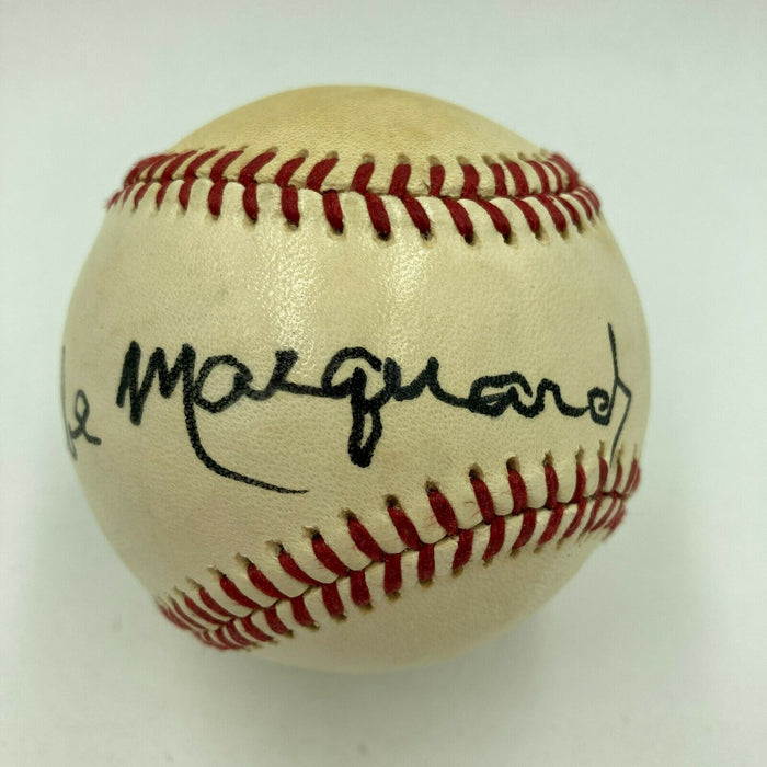 Rube Marquard Single Signed Official National League Baseball JSA COA Giants HOF