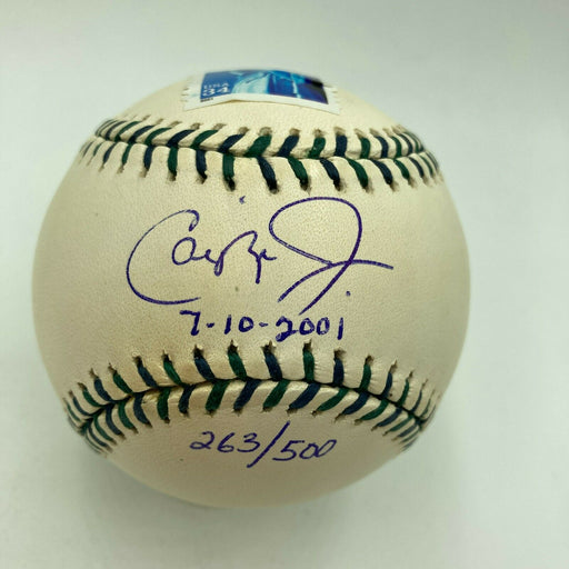 Cal Ripken Jr. "7-10-2001" Signed Final All Star Game Baseball JSA COA