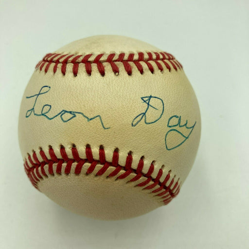 Leon Day Signed Official Major League Baseball Negro League Legend JSA COA