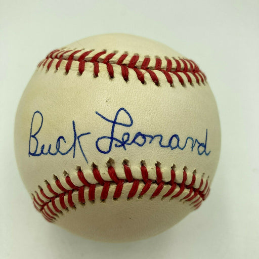Buck Leonard Signed Official Major League Baseball Negro League Legend JSA COA