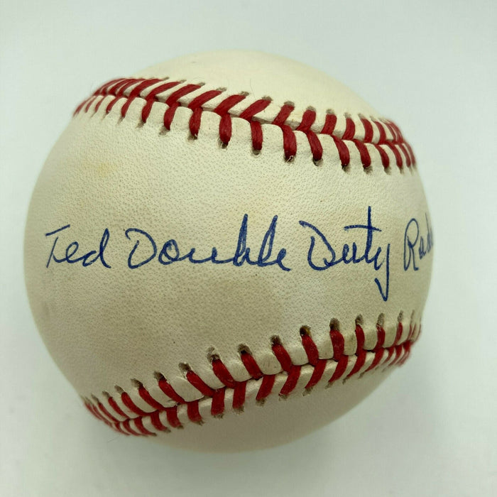 Ted Double Duty Radcliffe Signed Major League Baseball Negro League Legend JSA