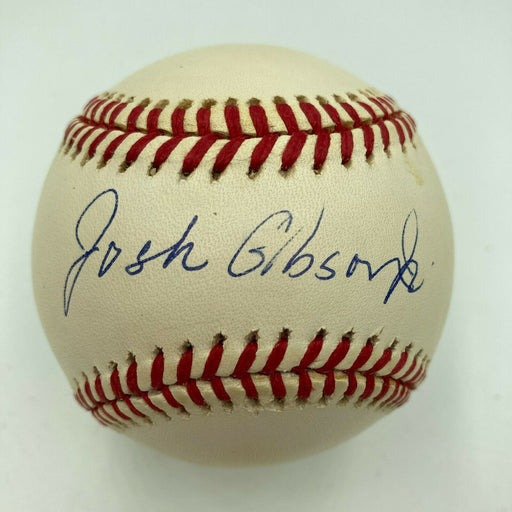 Josh Gibson Jr. Signed Official Major League Baseball Negro League Legend JSA