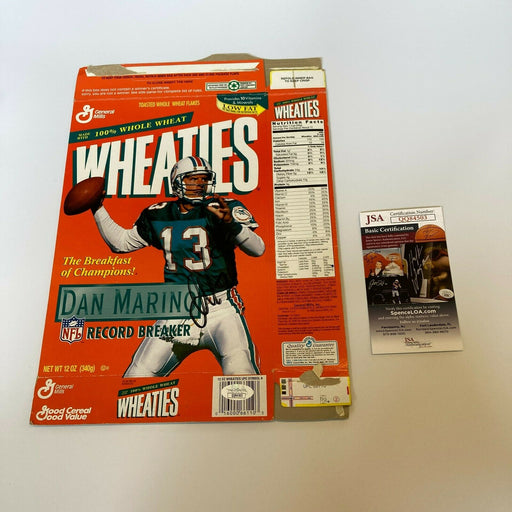 Dan Marino Signed Vintage Wheaties Cereal Box With JSA COA