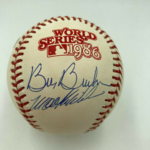 Rare Bill Buckner & Mookie Wilson Signed 1986 World Series Baseball Steiner MLB