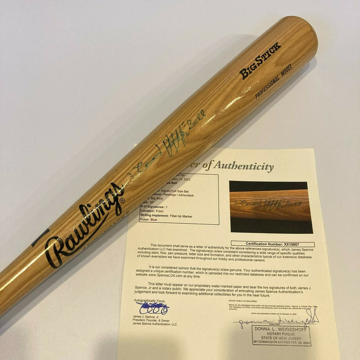 Rare Cool Papa Bell Signed Rawlings Baseball Bat Negro League HOF JSA COA