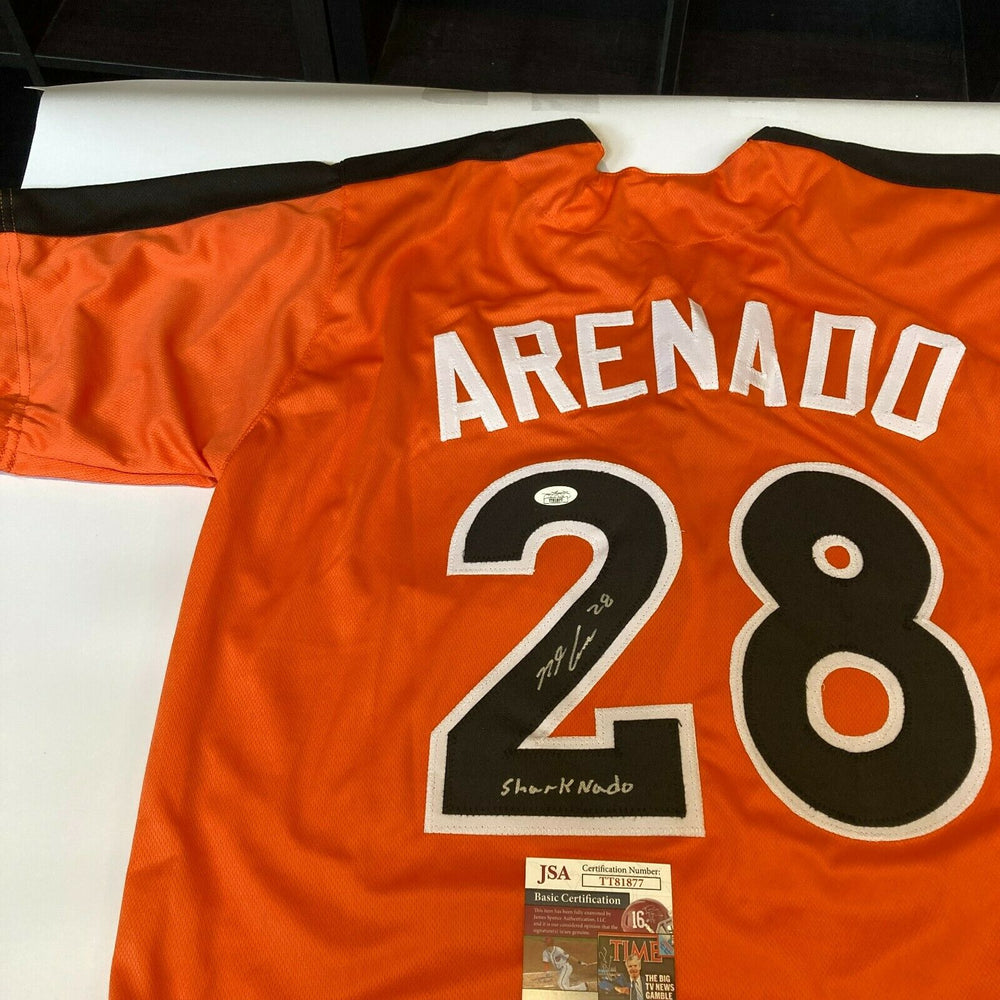 Nolan Arenado "Sharknado" Signed Inscribed All Star Game Jersey JSA COA