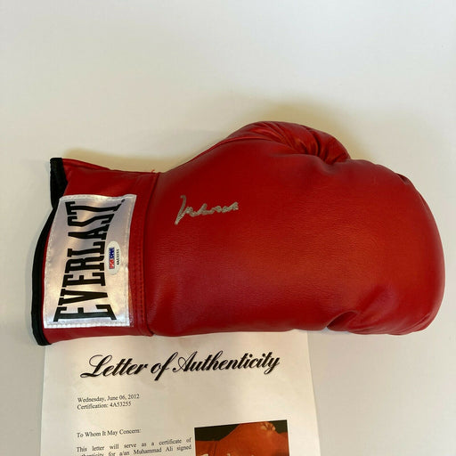 Beautiful Muhammad Ali Signed Boxing Glove Mint Signature PSA DNA COA