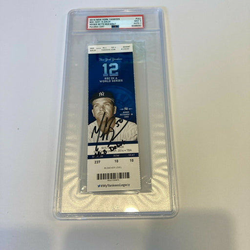 Mookie Betts Signed MLB Debut Full Ticket June 29, 2014 PSA DNA