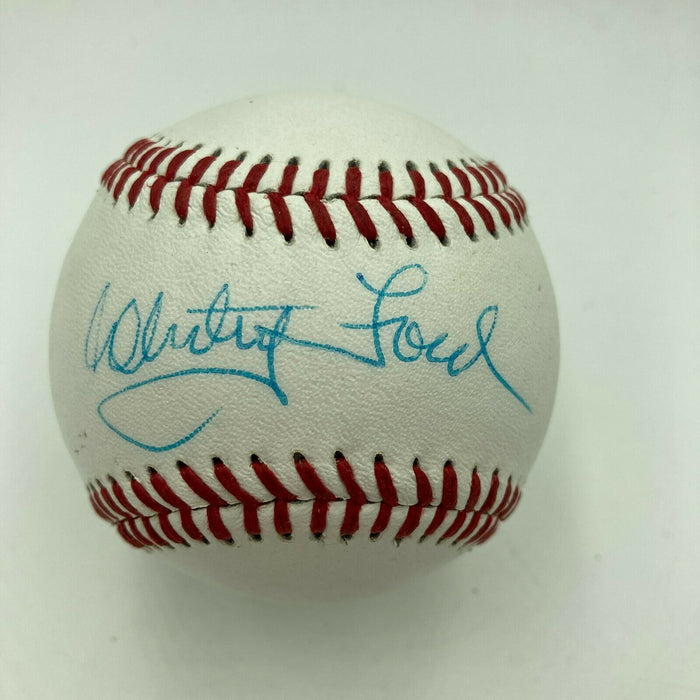 Whitey Ford Signed Autographed Baseball With JSA COA