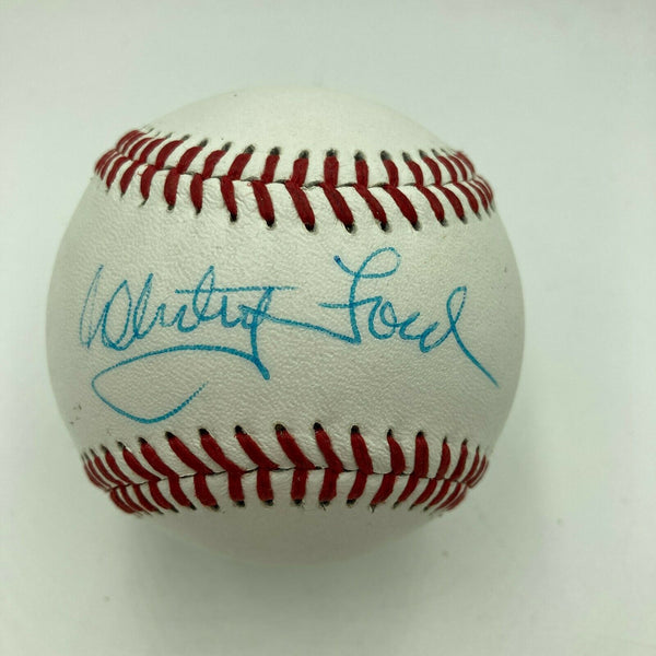 Whitey Ford Signed Autographed Baseball With JSA COA