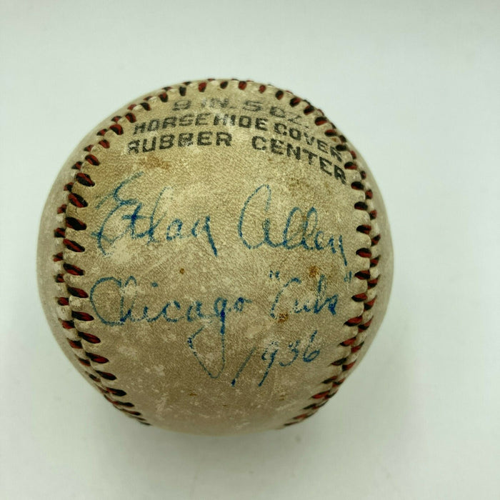 Ethan Allen Chicago Cubs 1936 Signed Autographed Baseball JSA COA