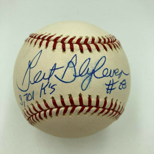 Bert Blyleven 3701 K's  Signed Autographed Major League Baseball With JSA COA
