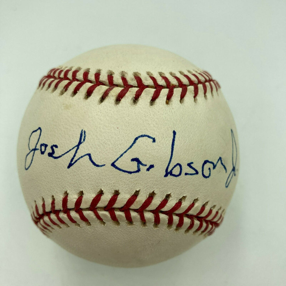 Josh Gibson Jr. Signed Official Major League Baseball Negro League