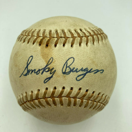 Smoky Burgess Signed Autographed Vintage American League Baseball With JSA COA