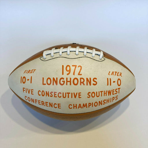 1972 Texas Longhorns Team Signed Presentation Football