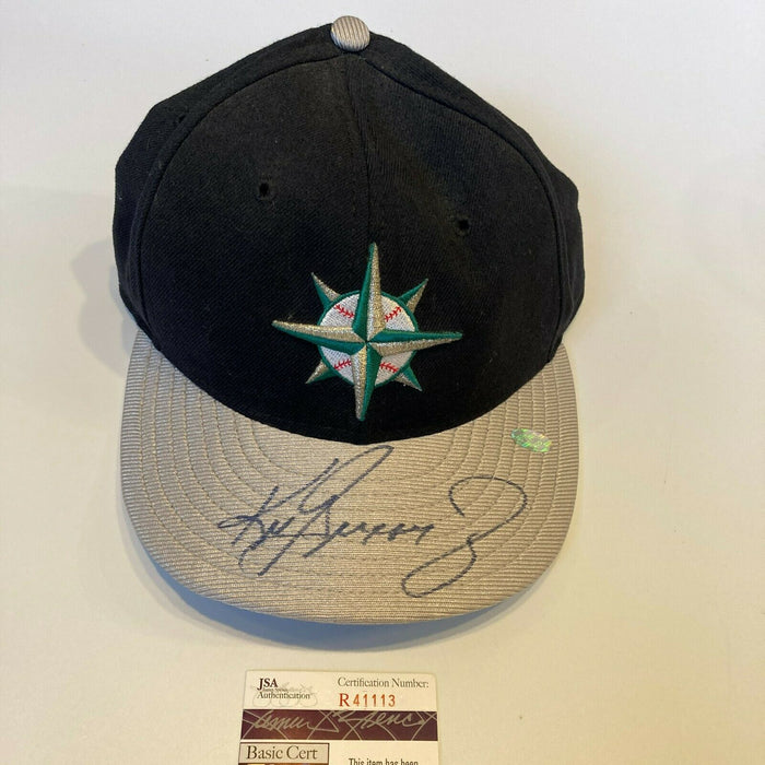 Ken Griffey Jr. Signed Seattle Mariners Game Model Baseball Hat With JSA COA