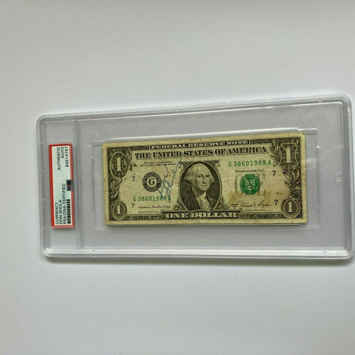 Don Shula Signed Autographed $1 One Dollar Bill PSA DNA COA NFL
