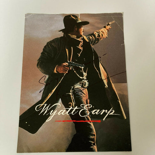 Kevin Costner Signed Autographed Wyatt Earp Movie Photo