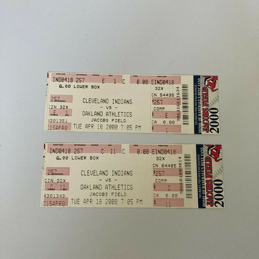 (2) Mark Mulder MLB Debut First Game Original Ticket April 18, 2000