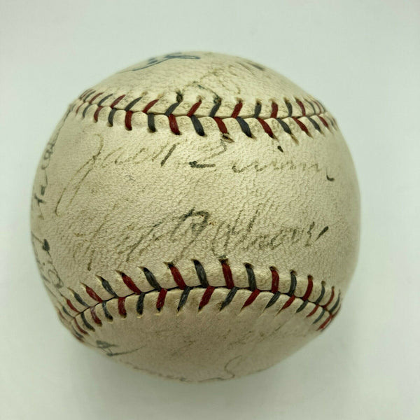 1930 Philadelphia Athletics A's World Series Champs Team Signed Baseball JSA COA