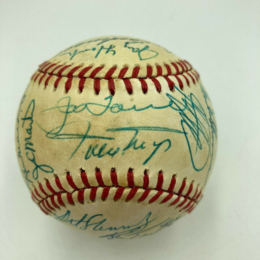 Willie Mays New York Mets Old Timers' Day Multi Signed Vintage NL Baseball JSA