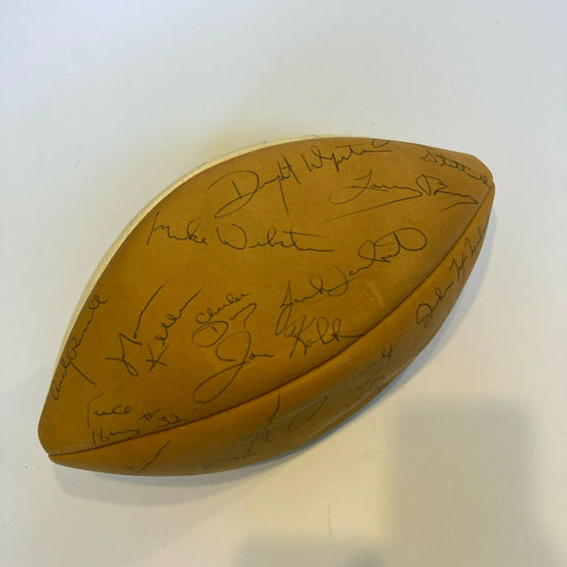 1974 Pittsburgh Steelers Team Signed Football Terry Bradshaw & Franco Harris